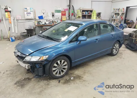 2010 Honda Civic Ex-L from USA, damaged, VIN 2HGFA1F98AH550631